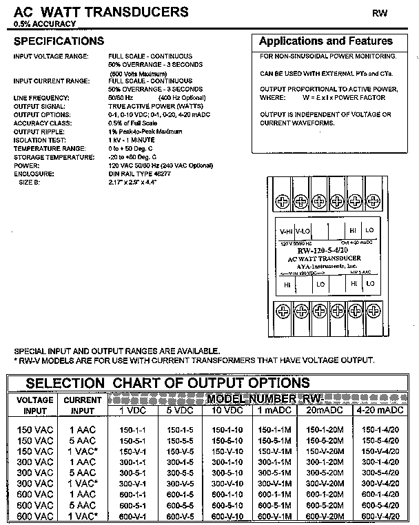 Power Transducers J & S Instruments, Inc.